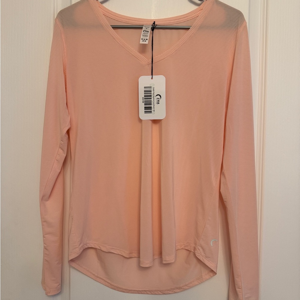 Chic Peach Long Sleeve Top